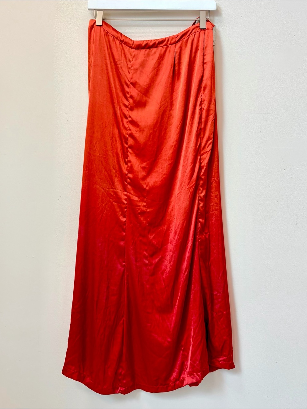 NWT Tarun Tahliani Ombré Red Orange Silk Wrap Skirt